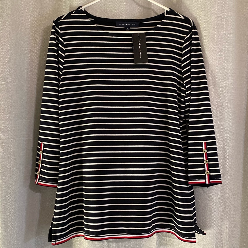 NWT Tommy Hilfiger Medium boatneck 3/4 sleeve